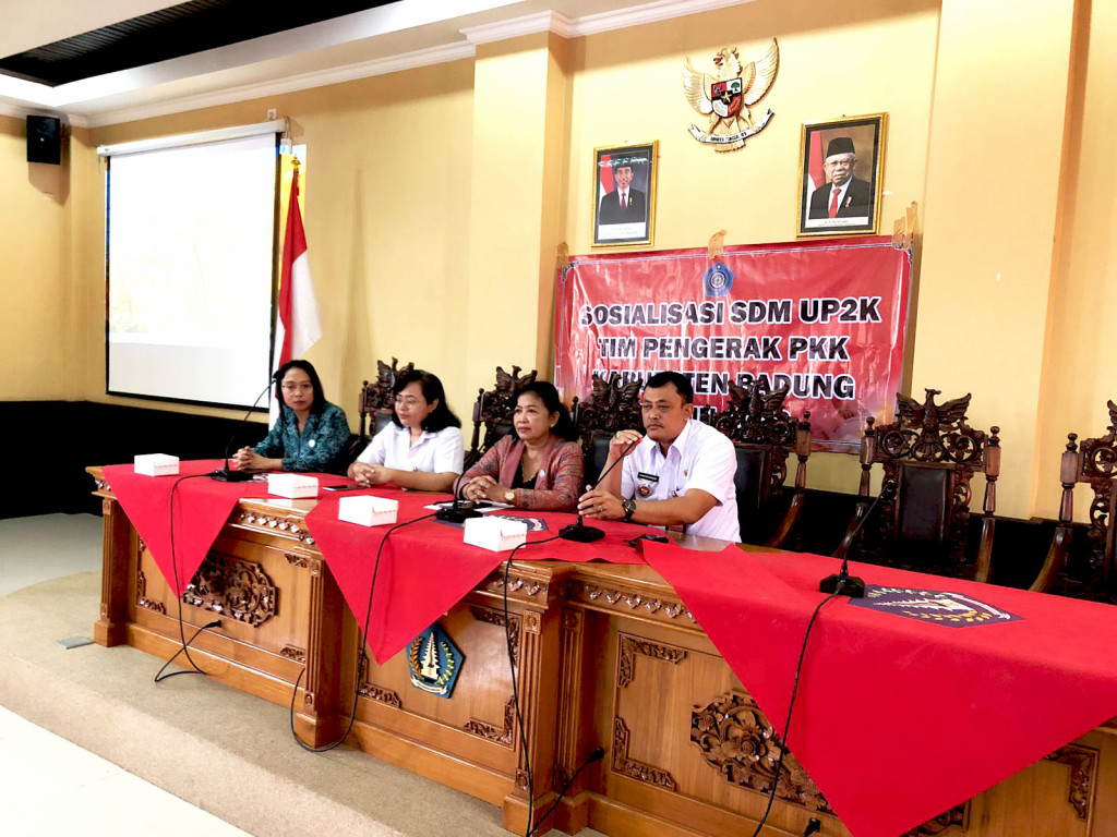Sosialisasi SDM UP2K Di Kecamatan Petang Oleh TP PKK Kabupaten Badung